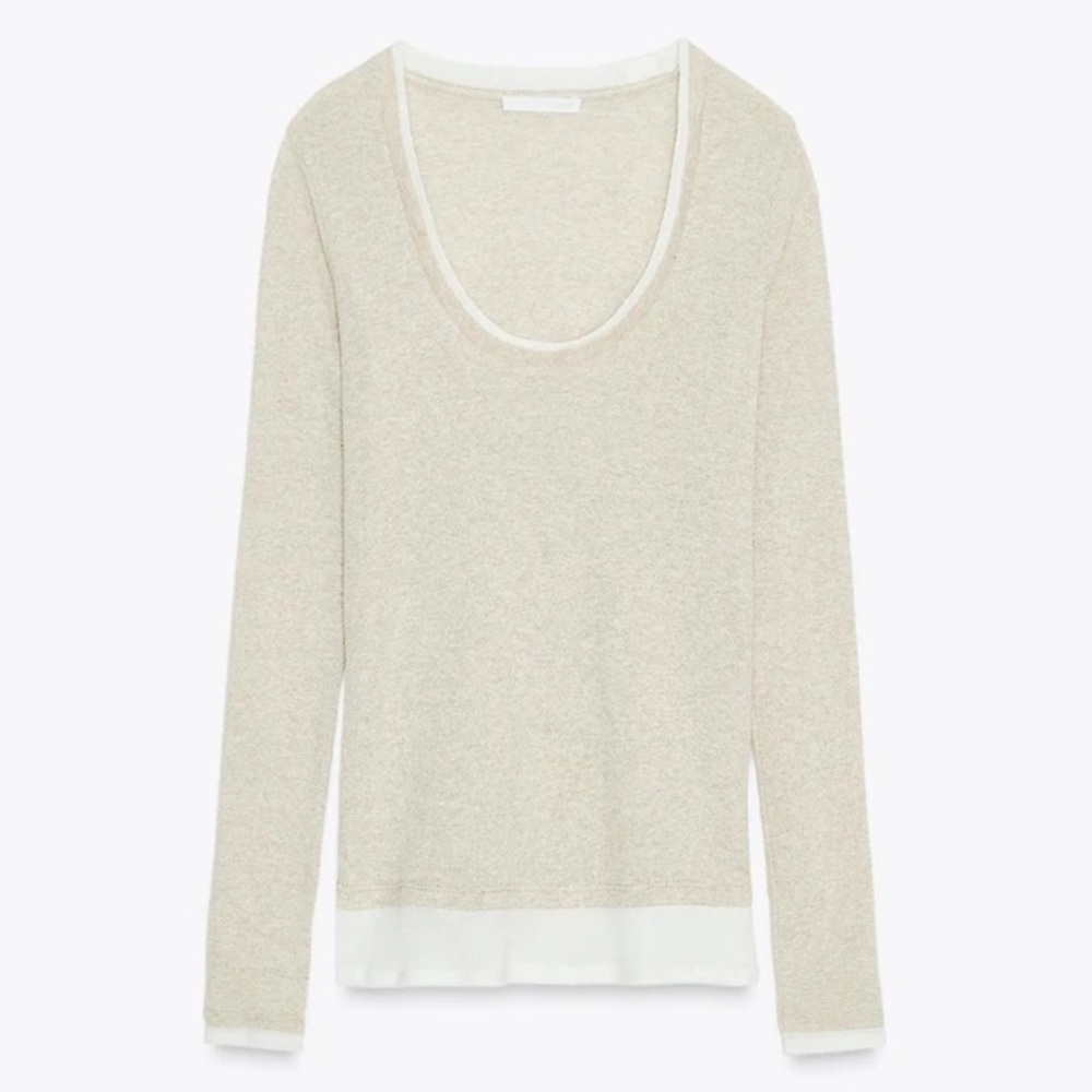 NWOT Zara double effect t-shirt - Picture 4 of 8
